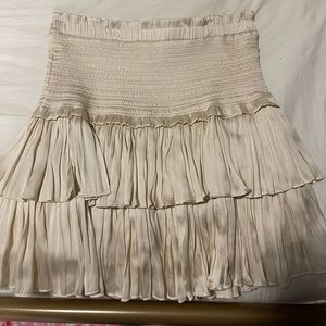 Cream Silky Amore Skirt